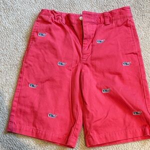 Vineyard Vines Kids' Red Whale Shorts size 12